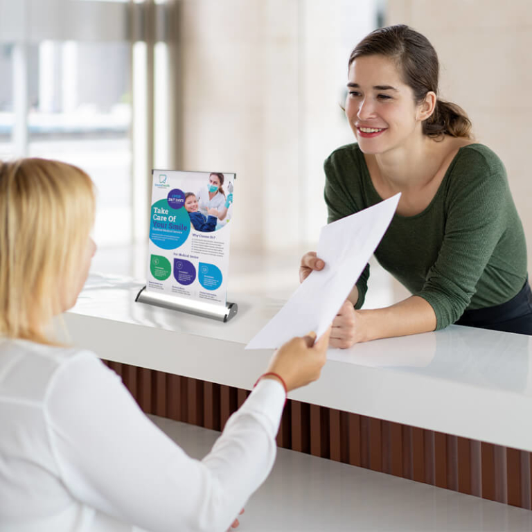 Table Top Banner Stand Mount Ida Printing Company